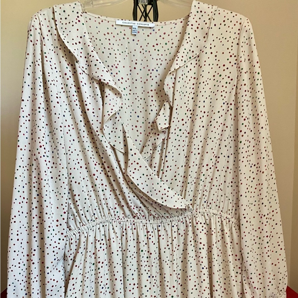 Polka Dot Long Sleeve Top
